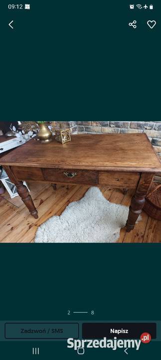 Stary stół antyk przedwojenny retro vintage Gdańsk sprzedam