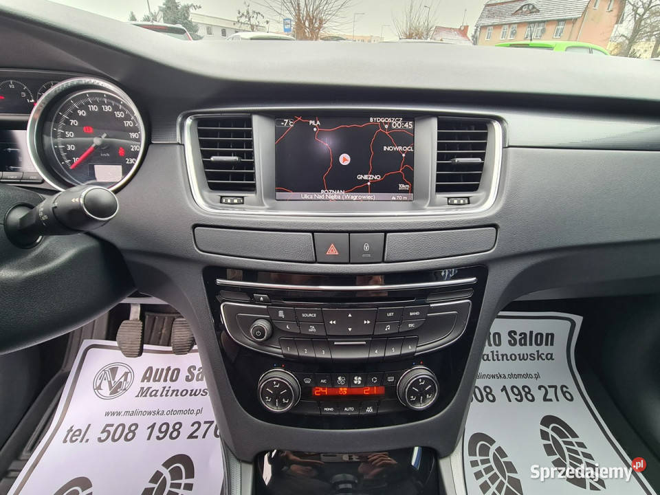 Peugeot 508 Navi Skóra Grzane Fotele Klimatronik światła przeciwmgielne Wągrowiec