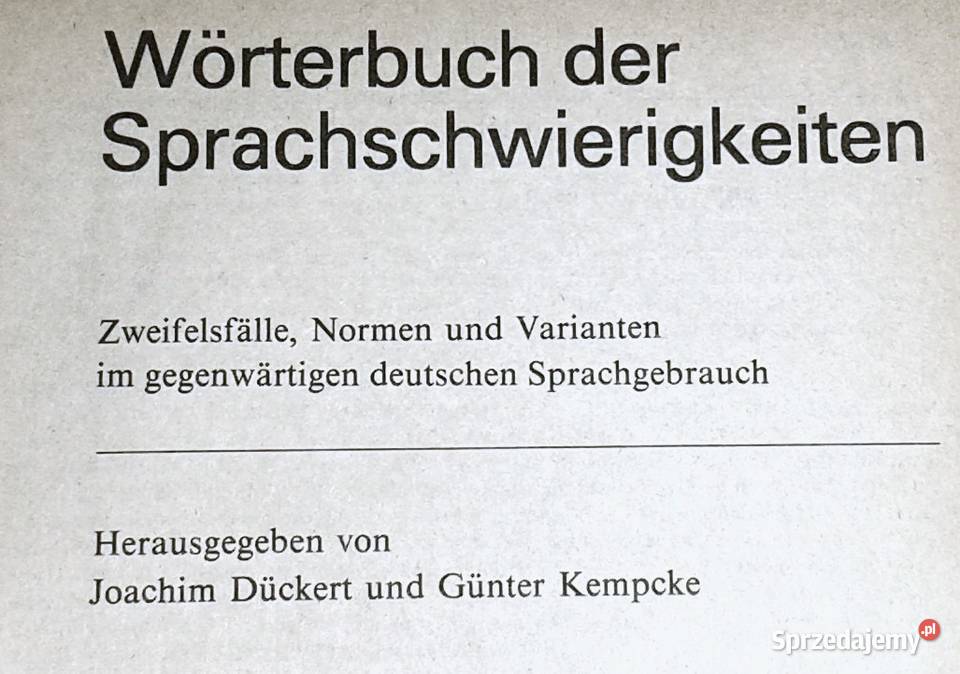 Wrterbuch der Sprachschwierigkeiten Joachim twarda Chełm