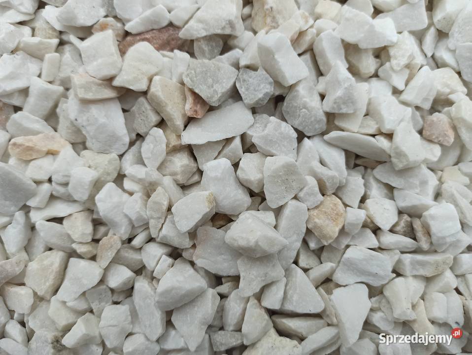 Grys Biała Marianna biały kamień ogrodowy Grys