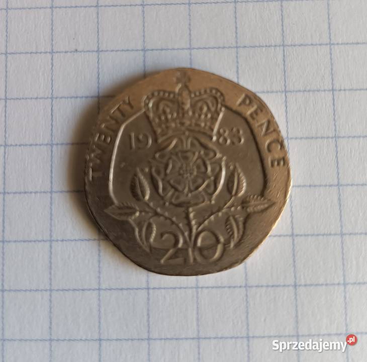 20 PENSÓW TWENTY PENCE 1983 WIELKA BRYTANIA Piszczac