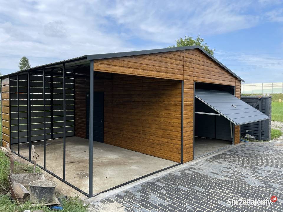 Garaż blaszany wiata Wzmocniony PROFILAMI Rzeszów