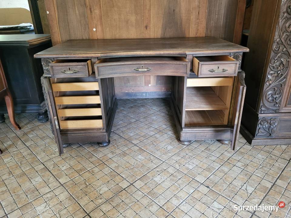 Piękny zestaw gabinetowy antyczny biblioteka śląskie Rybnik