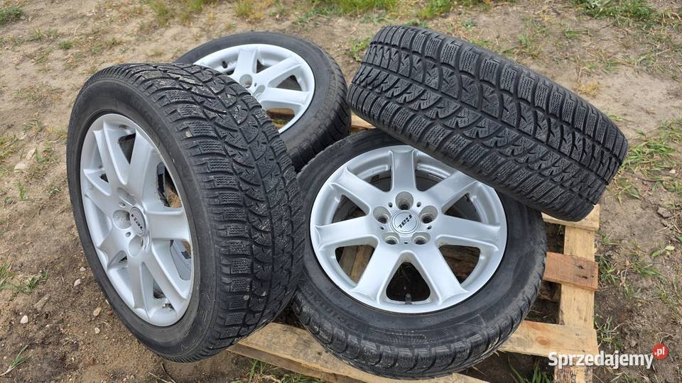 4 kola z oponami zimowymi 16 rozstaw 5x112 mazowieckie Mińsk Mazowiecki