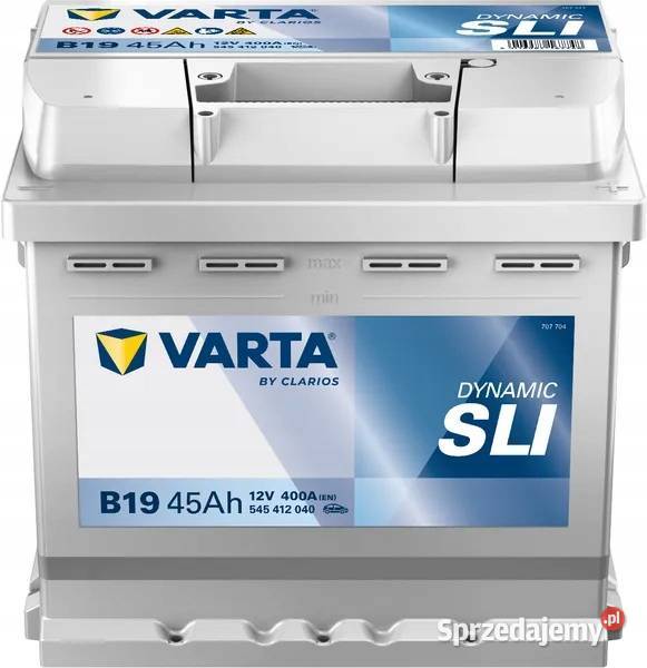 Akumulator Varta B19 12V 45Ah 400A dolnośląskie Jelcz-Laskowice
