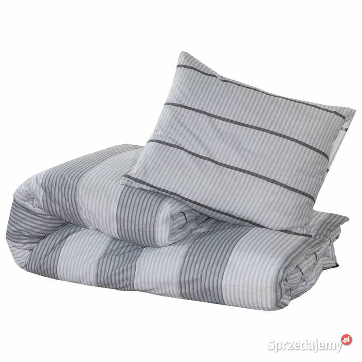 Zestaw pościeli szary 200x200 bawełna WM136444 Warszawa sprzedam