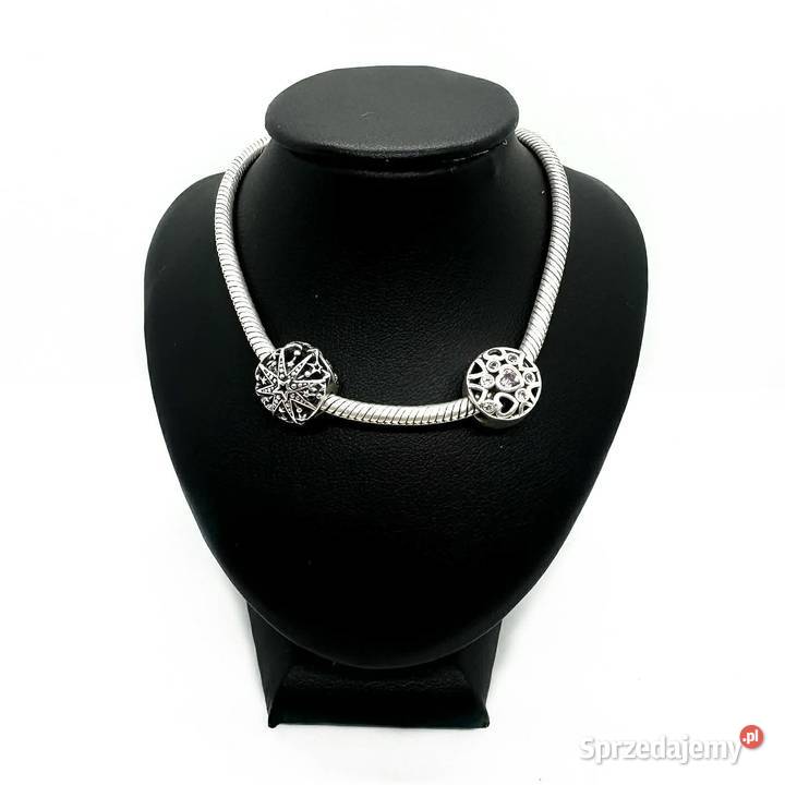 Srebrna Bransoletka z Charmsami PR 925 1964g 21 Elbląg