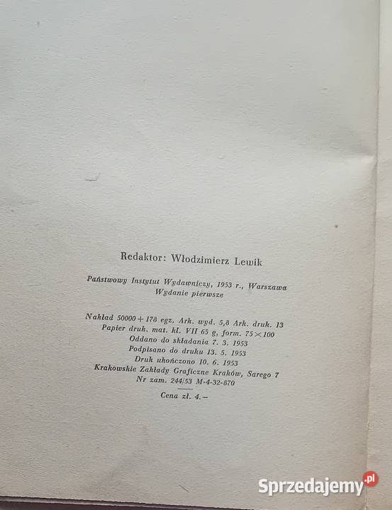 Aleksander Fredro Zemsta PIW 1953 r Wydpowojenne Koźminek