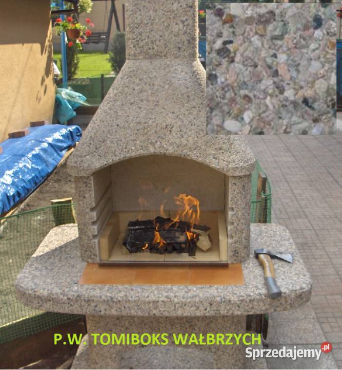 Grill Ogrodowy Norman Atlas czarny granit dolnośląskie Wałbrzych