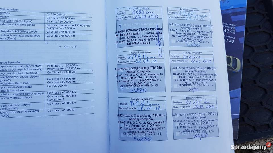 TOYOTA HIACE 2009 4X4 Van / Minibus Radzymin