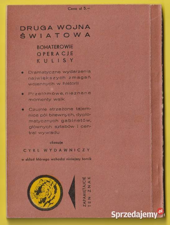 ŻÓŁTY TYGRYS PIĘĆ DWUNASTEJ 1965 Łódź