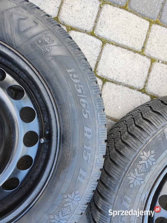 Koła felgi opony zimowe 195 65 r 15 VW 5x112 Śmiardowo Krajeńskie