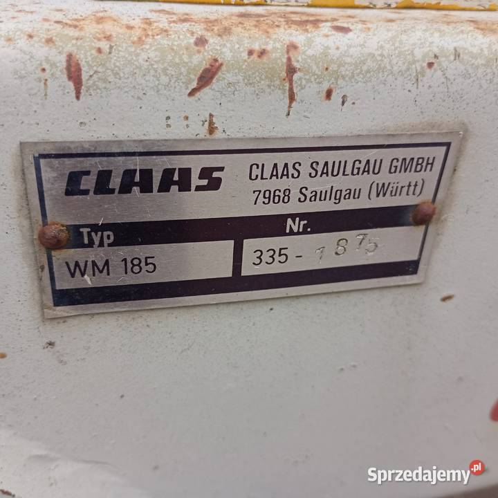 Kosiarka rotacyjna Claas MW 185 pomorskie Domisław