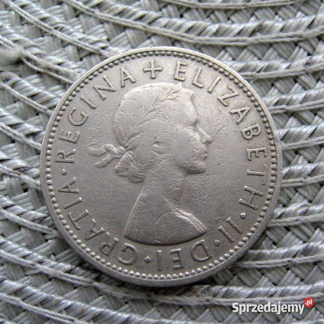 Wielka Brytania 2 Szylingi 1957r Kalisz