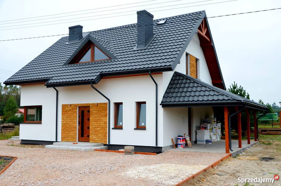 Nowy dom z dużą działką jeziora