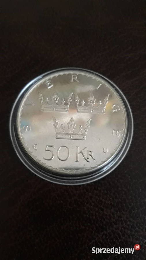 50 Koron 1975 Szwecja mennicza srebro wielkopolskie Konin