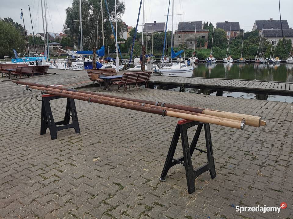 Szkutnik Dezeta Maszt drewniany Gafel bom mazowieckie Wyszogród