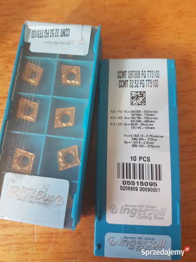 Płytka skrawająca Ingersoll CCMT09T308FG TT5100 śląskie sprzedam