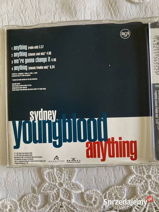 Płyta CD Single Sydney Youngblood Anything Lata pop Czerwionka-Leszczyny