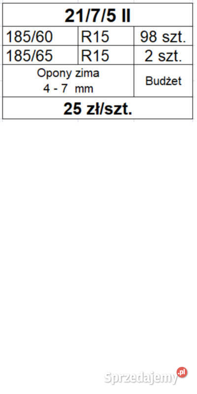 Opony używane HURT Lato Zima Wyprzedaż Sulejów