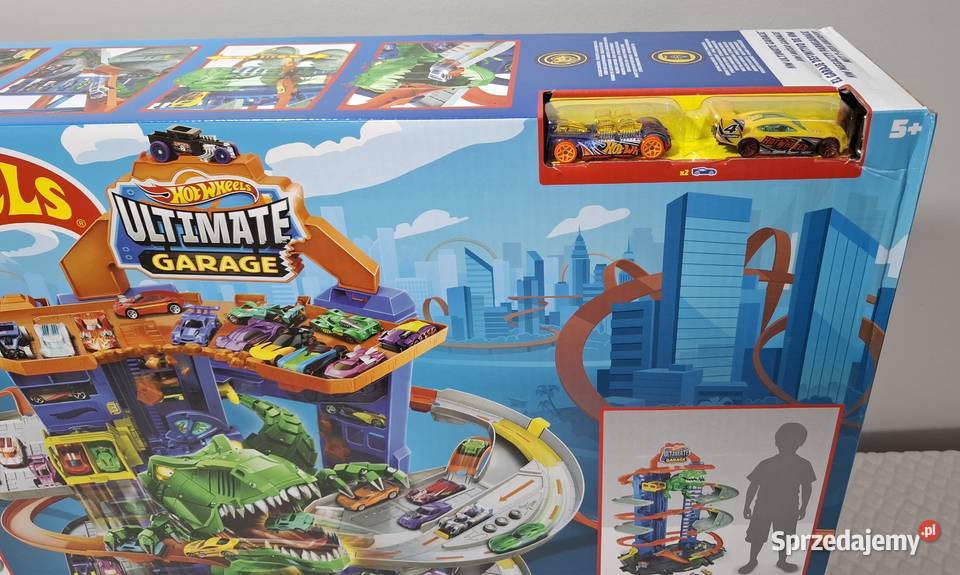 Hot Wheels Mega Garaż TRexa Mega Garage nowy Kolejki i tory