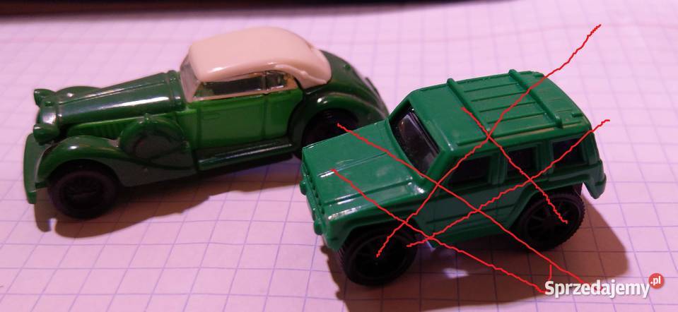 Cabriolet Samochodzik zielony ruchome koła 1993 zielony Warszawa