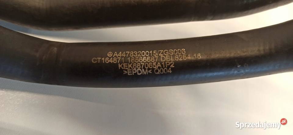 MERCEDES VITO W447 RURA WĄŻ WODY A4478320015 Węże chłodnicy