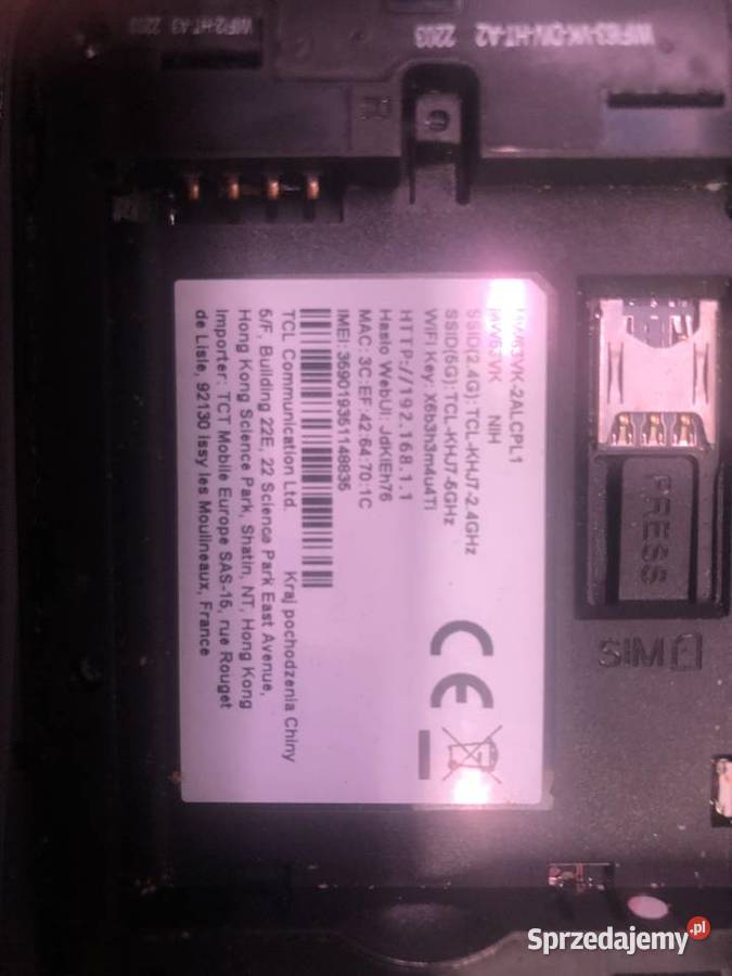 Router TCL 70 GPS i akcesoria Oborniki
