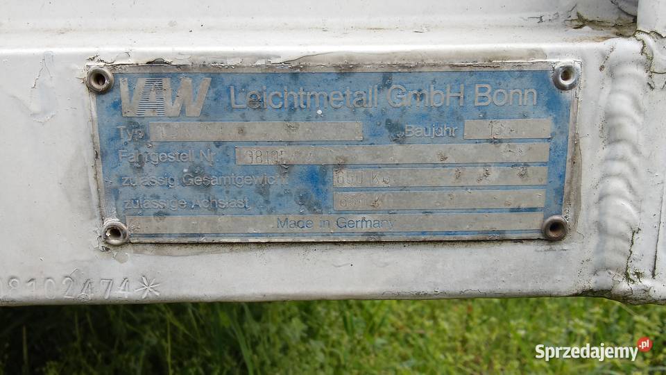 Przyczepka Leichtmetall burtowe Sokołów Małopolski