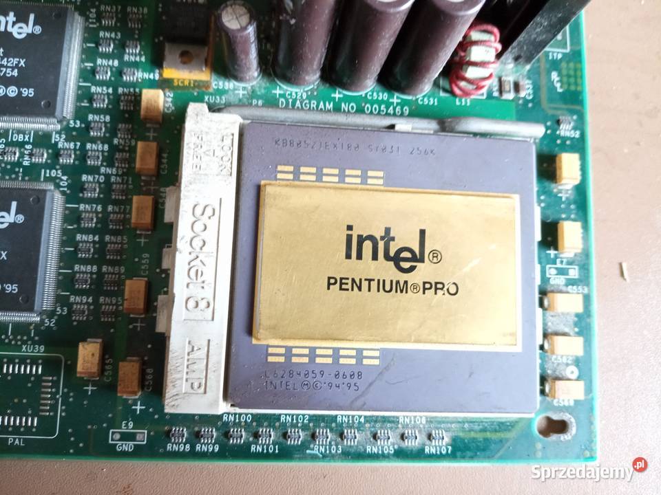Intel Pentium procesor płyta główna zabytek Stalowa Wola