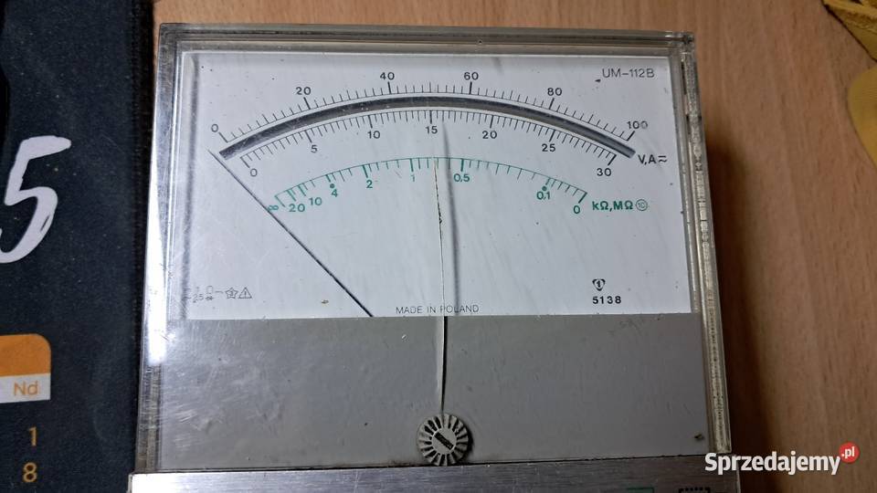 Stary Miernik Analogowy UM112B Made In Poland Świecie sprzedam