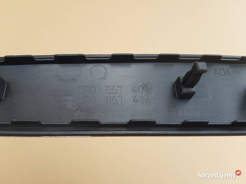 AUDI Q5 8R LISTWA DEKOR DRZWI LEWY TYŁ 8R0867409 Trzciel