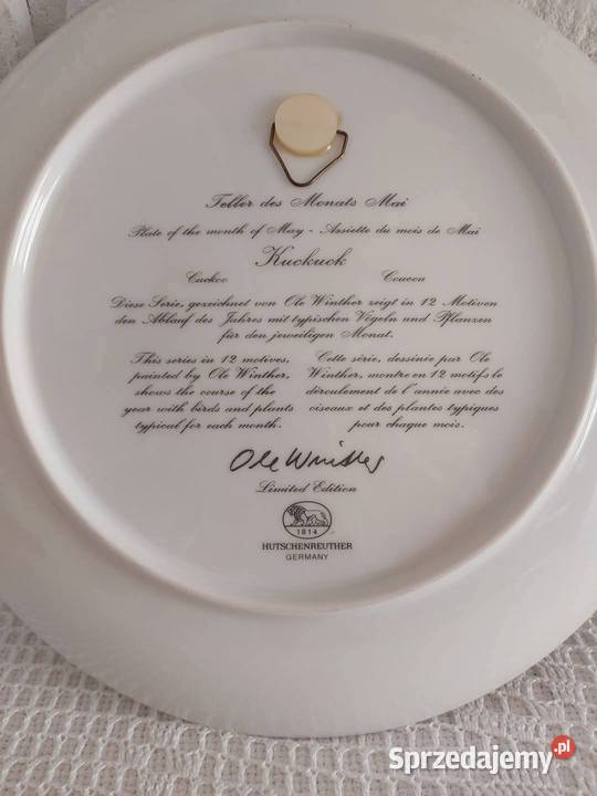 Hutschenreuther Ole Winther talerz ścienny Zielona Góra