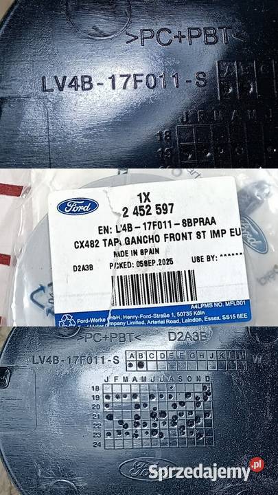 FORD KUGA MK3 STLINE ZAŚLEPKA HAKA ZDERZAK PRZÓD osobowe Pleszew