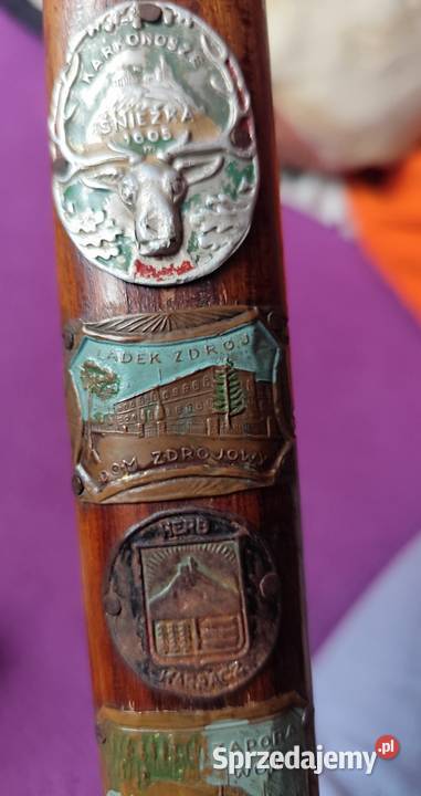 Oryginalna ciupaga turystyczna z PRL lata 70te Sosnowiec