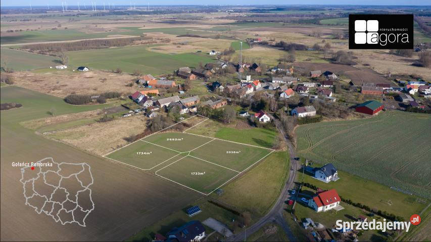sprzedaży gruntu Gołańcz Pomorska 1734m2