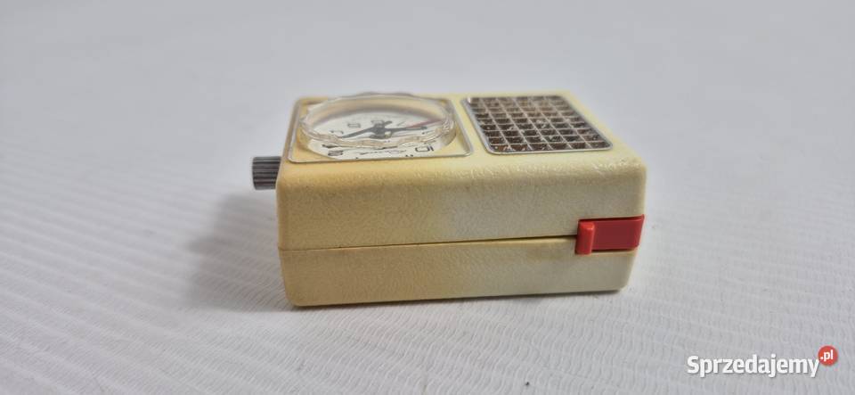 Kolekcjonerski Mini Budzik RUHLA Design PRL NRD Biłgoraj