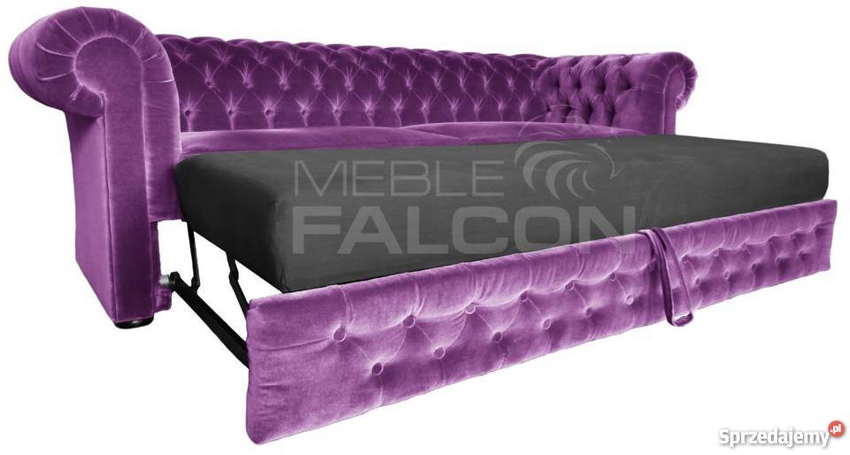 Pikowana sofa Chesterfield Elizabeth z funkcją mazowieckie Warszawa