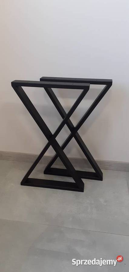 Nogi metalowe loft do ławy, stolika 60x72 z profila 80x20