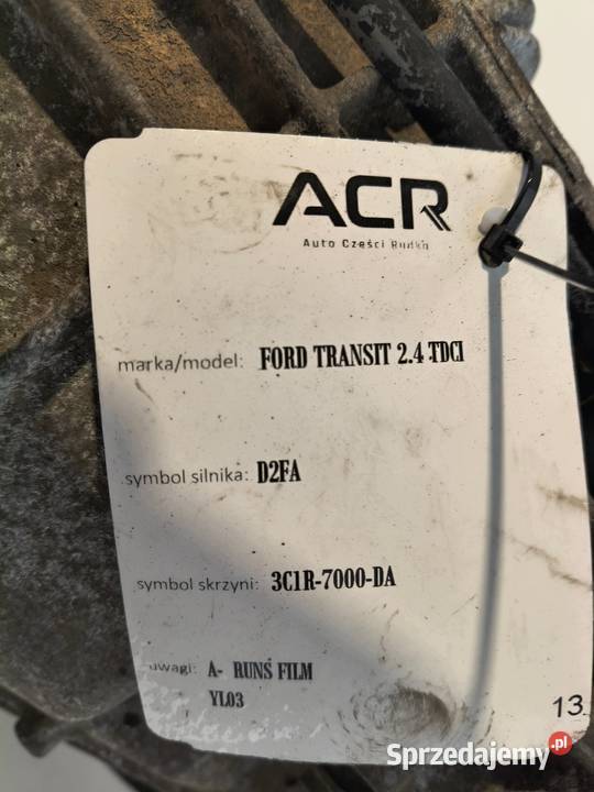 SKRZYNIA BIEGÓW Ford Transit MK6 24 DI TDDI Chełm