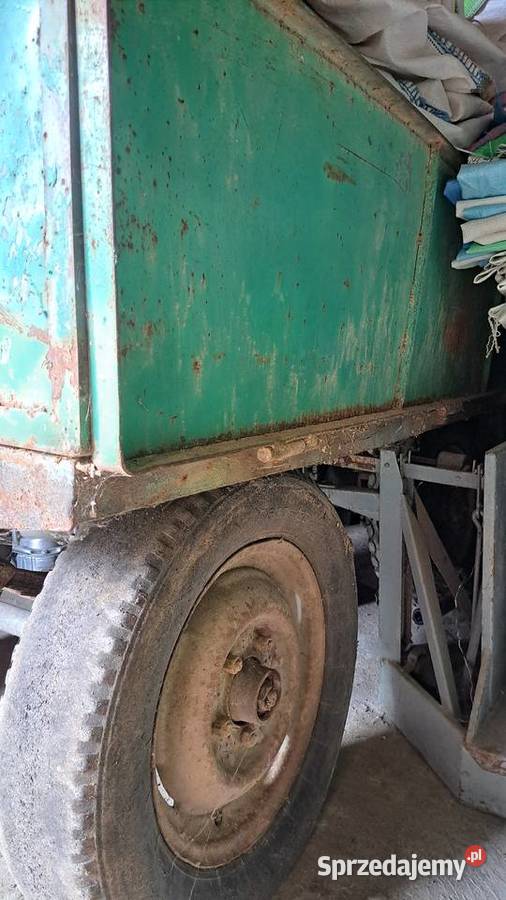 Przyczepka do minitraktorka sadownicza nieuszkodzony lubuskie Szprotawa