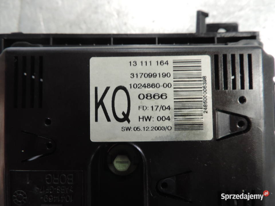 WYŚWIETLACZ PANEL 13111165 OPEL ASTRA H III Nowy Sącz