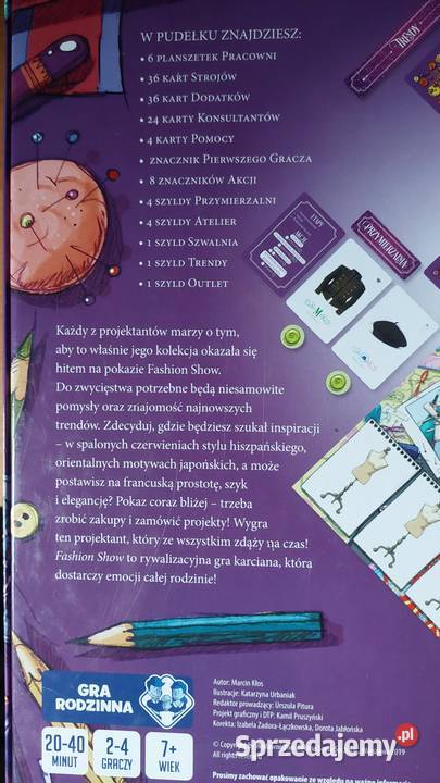 Fashion Show Gra planszowa Gry planszowe i fabularne mazowieckie Warszawa