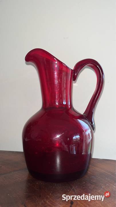 Szklany dzban Czerwony Gdańsk