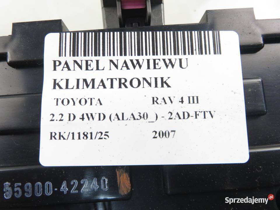 KLIMATRONIK TOYOTA RAV 4 III 5590042240 małopolskie
