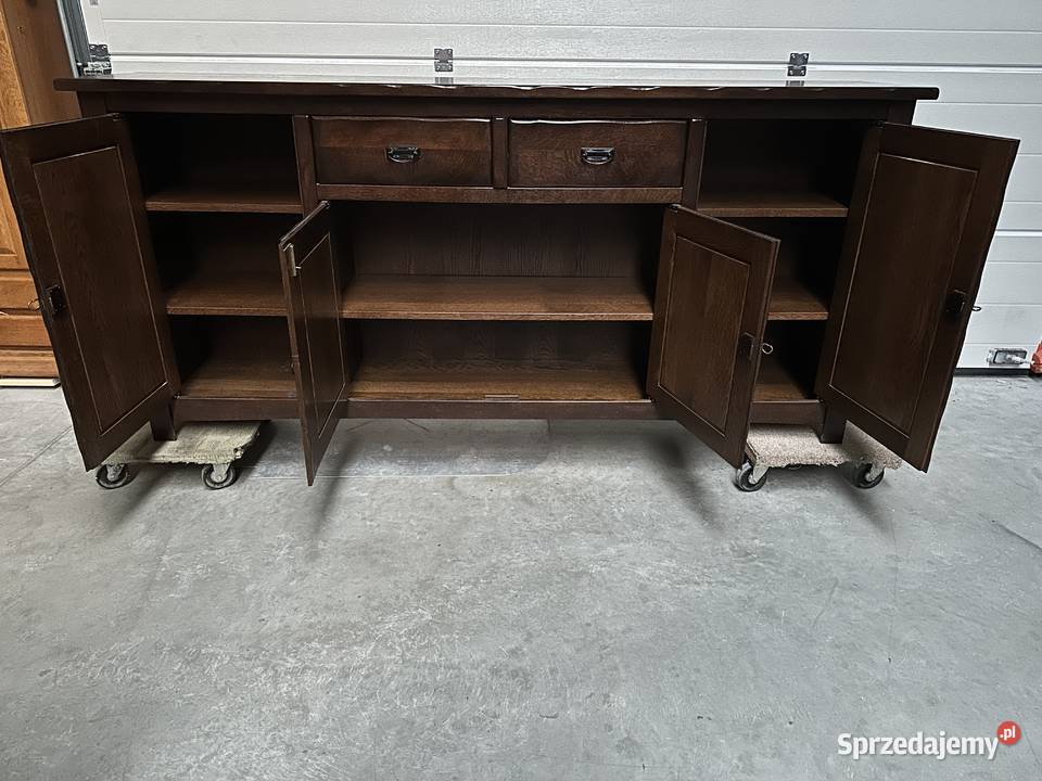 Masywna duża dębowa komoda 235 Sławoszewek