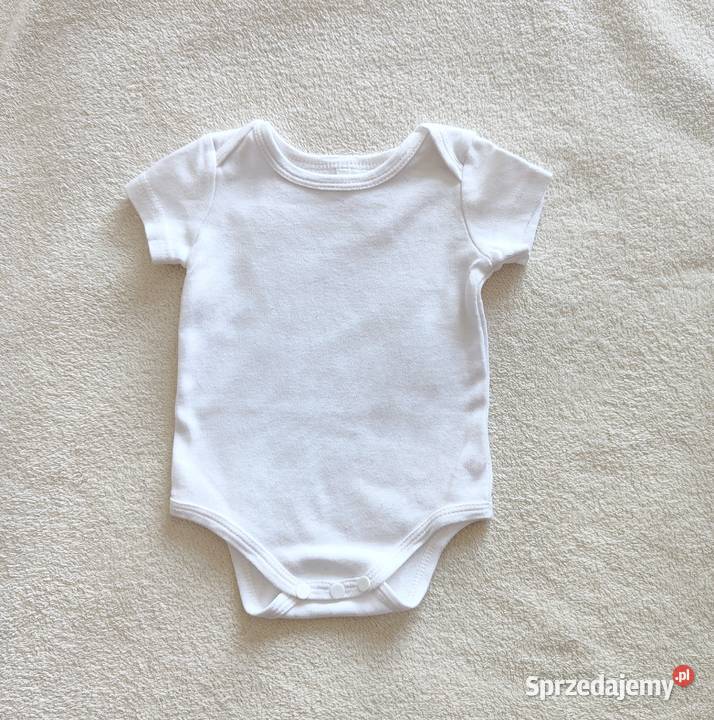 Białe body niemowlęce 62 bawełna noworodek Szczecin