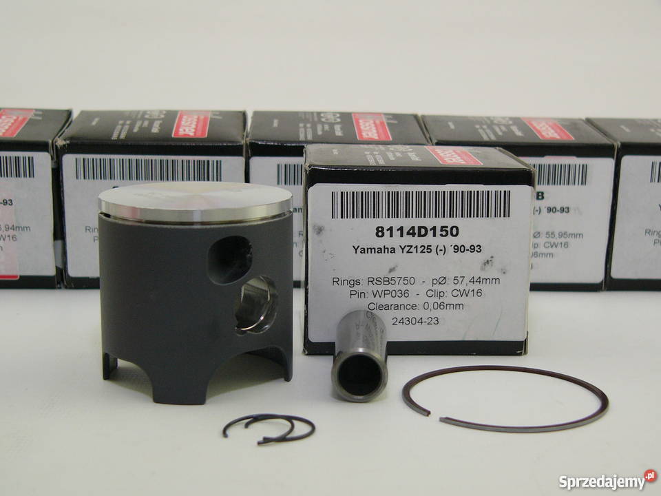 TŁOK komplet tłokowy WOSSNER 5744 mm YZ 125 9093