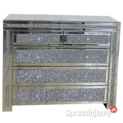 Lustrzana komoda z kryształkami Milion Diamonds Stoliki kawowe i ławy Golkowice