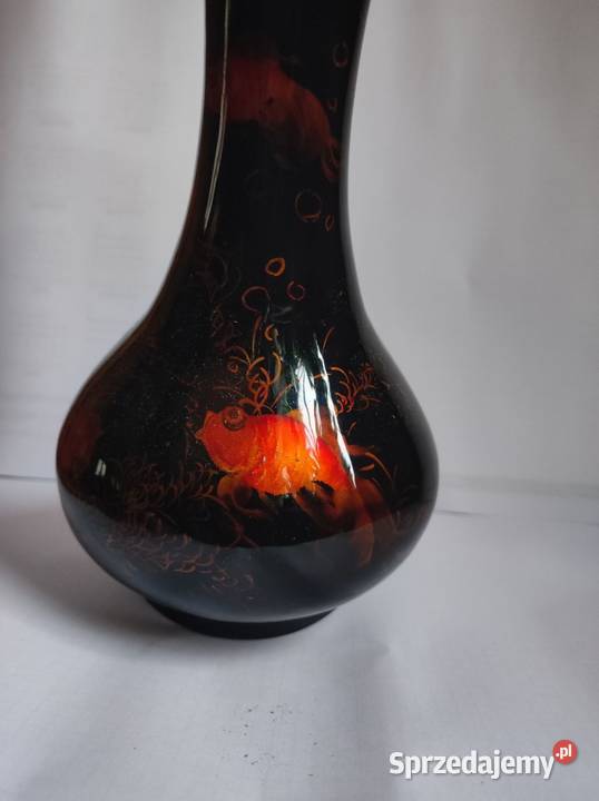 złote rybki wazon flakon z laki retro vintage świętokrzyskie Kielce